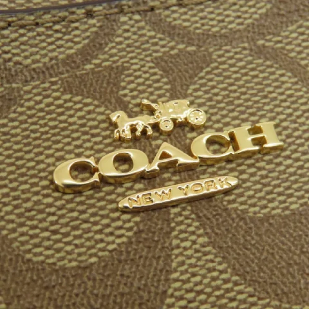 Coach Pre-owned Canvas shoulder-bags Beige Dames