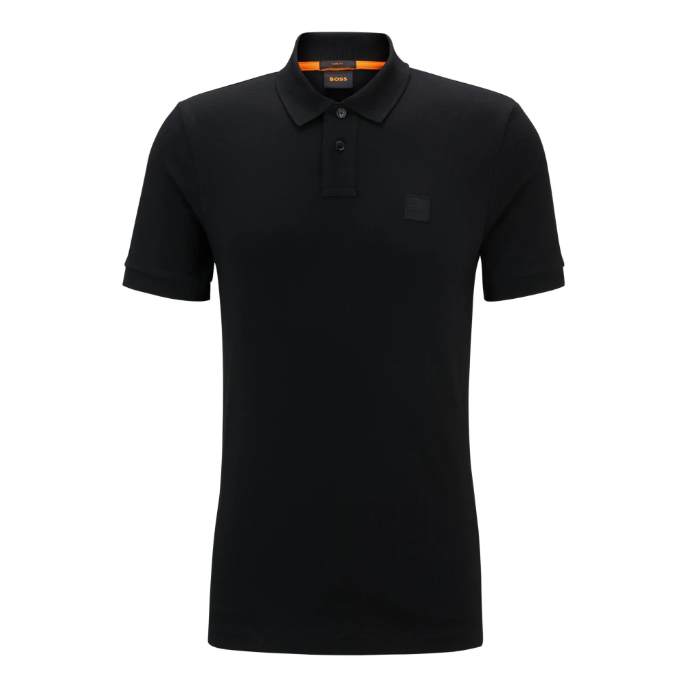 Hugo Boss Slim-Fit Oranje Polo Shirt Black Heren