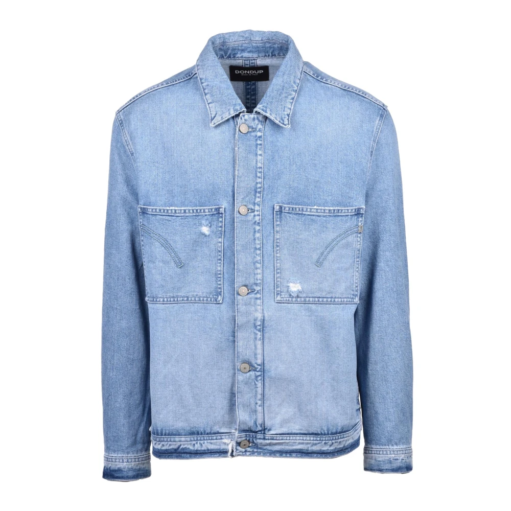 Dondup Denim jas met knoopsluiting Blue Heren
