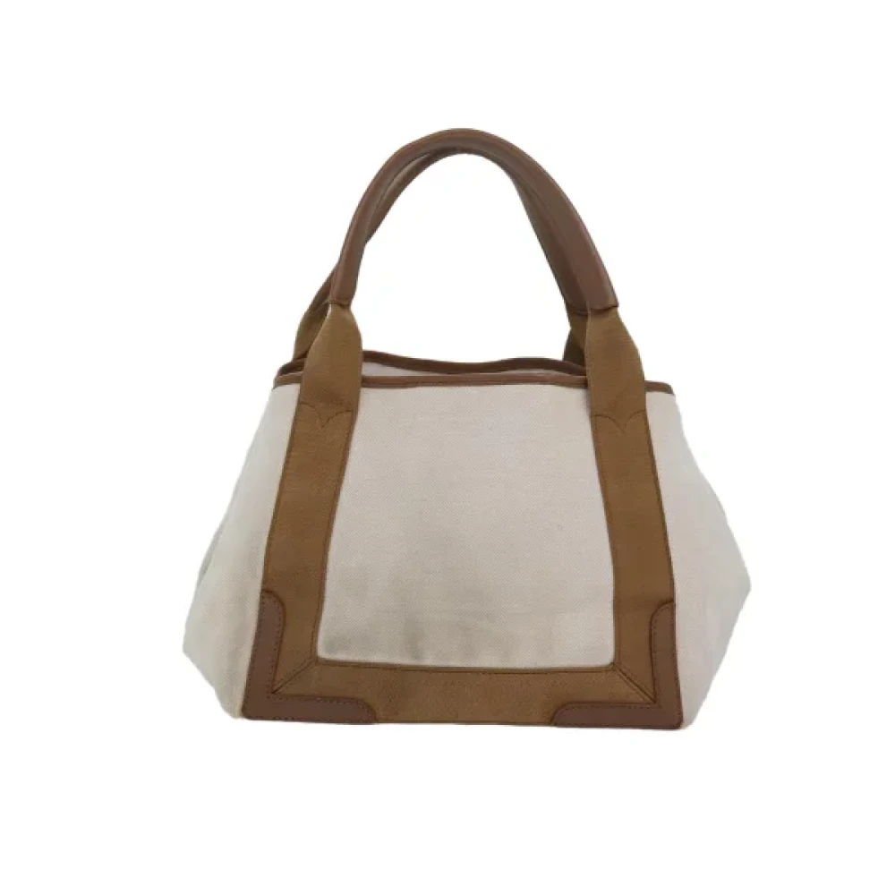 Balenciaga Vintage Pre-owned Canvas balenciaga-bags Beige Dames
