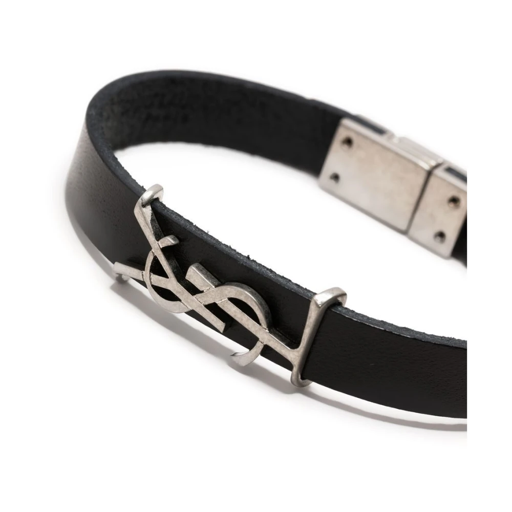 Saint Laurent Black Bijoux Belt Black Heren