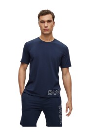 Marine Boss Black Identity Stretch-Cotton Pyjama T-Shirt Nattøy