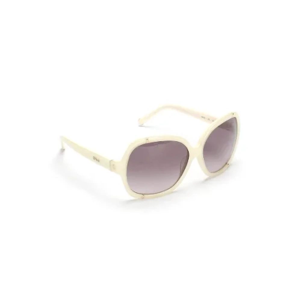 Chloé Pre-owned Plastic sunglasses White Dames