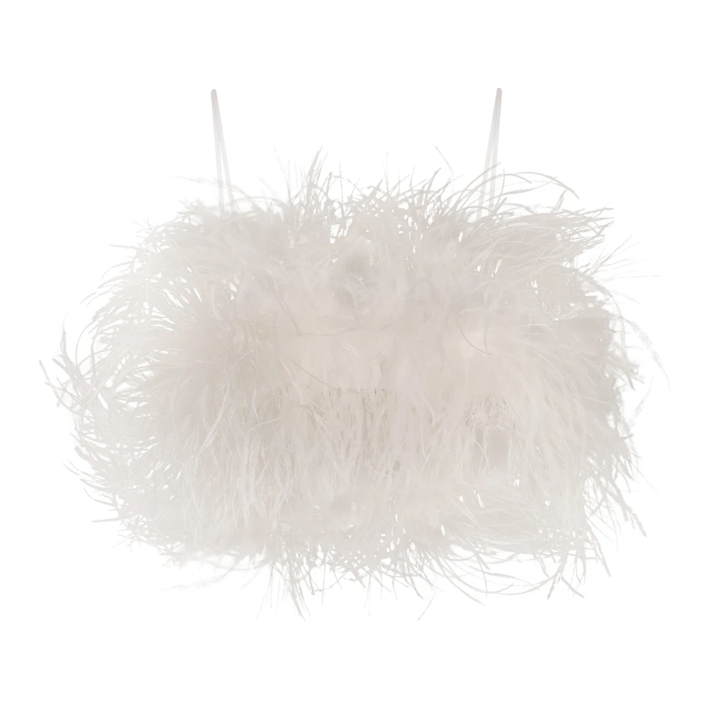 Philosophy di Lorenzo Serafini Veren Detail Viscose Top White Dames