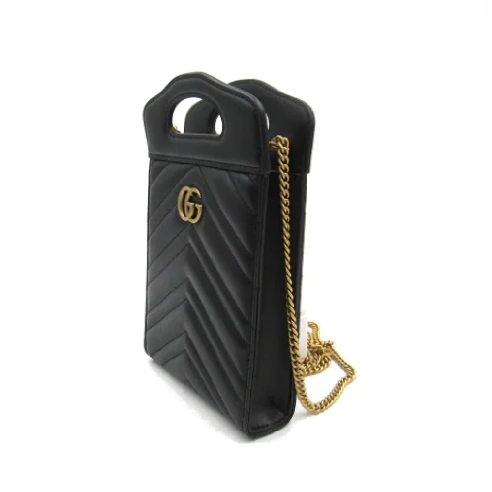 Gucci Vintage Pre-owned Leather gucci-bags Black Dames