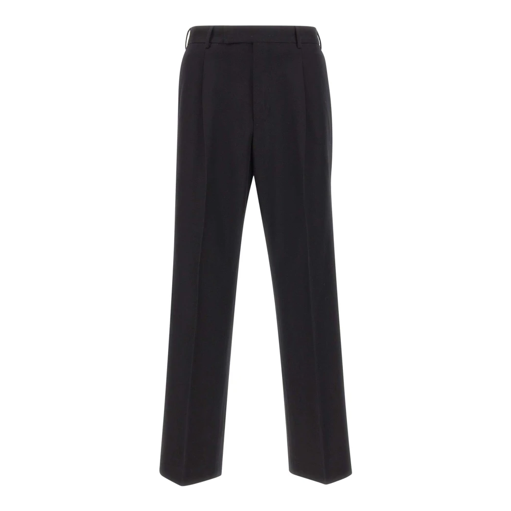 Pt Torino Quindici Trousers - Male - Straight Trousers - Black - S - Trousers