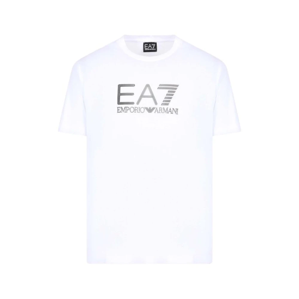 Emporio Armani EA7 Logo T-shirt White Heren