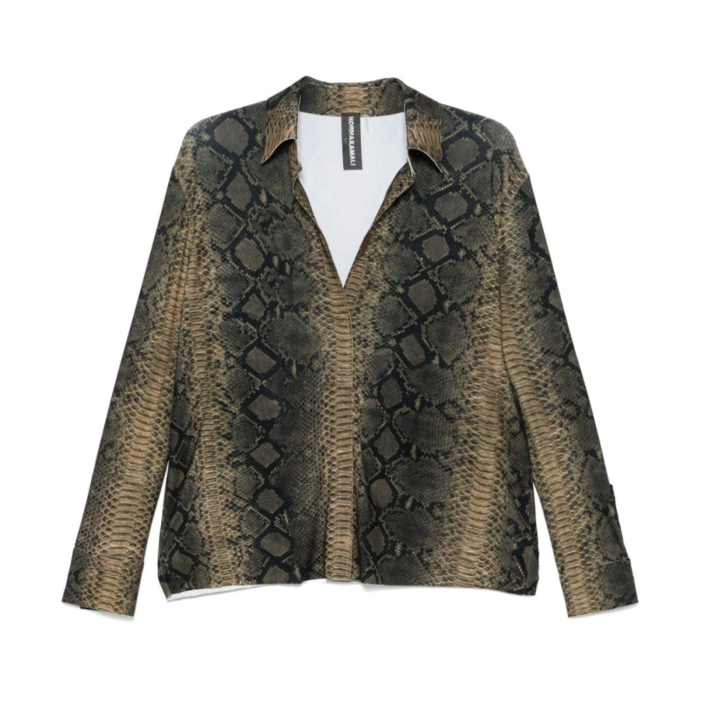 Norma Kamali Python Print Shirt Multicolor Dames