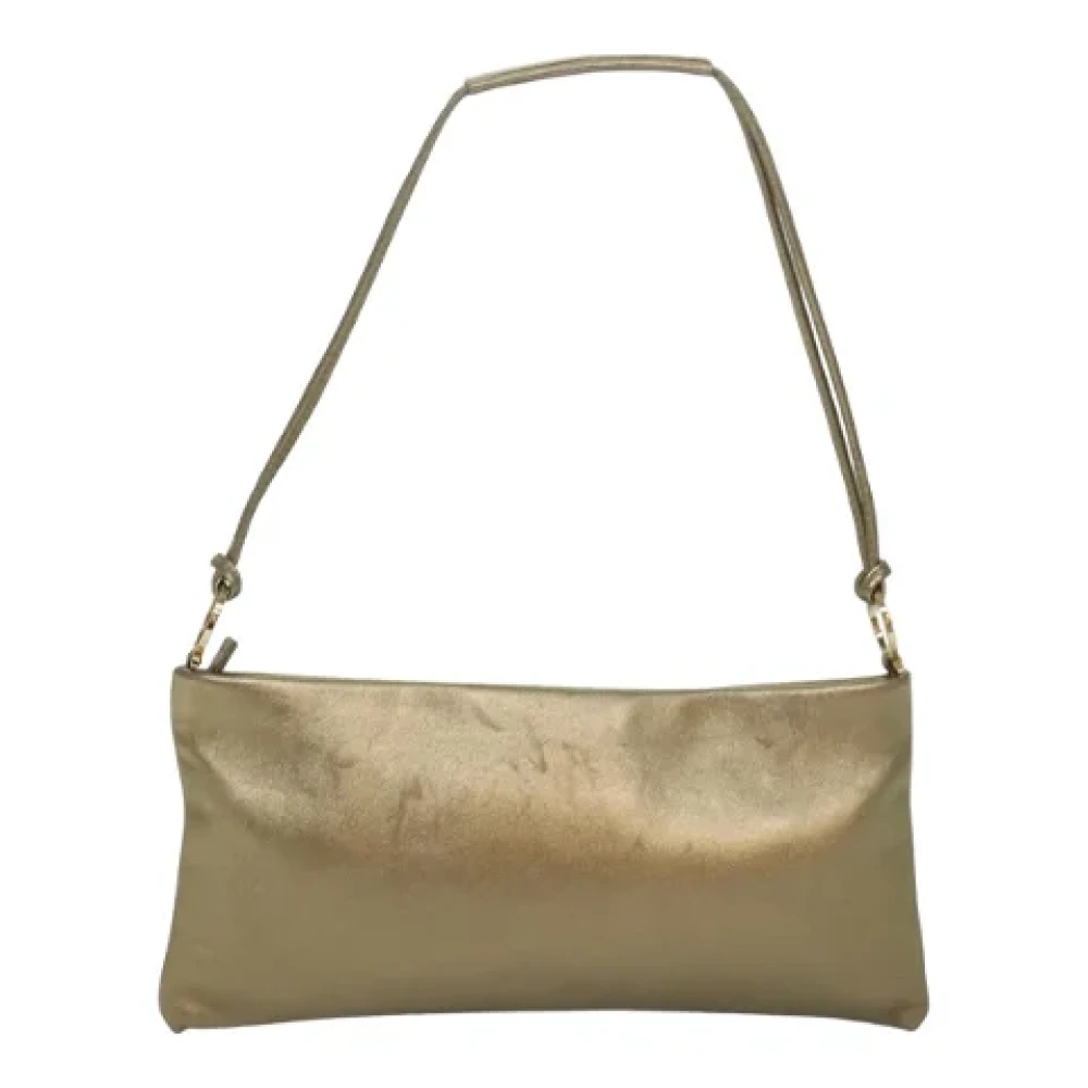 Salvatore Ferragamo Pre-owned Leather shoulder-bags Yellow Dames