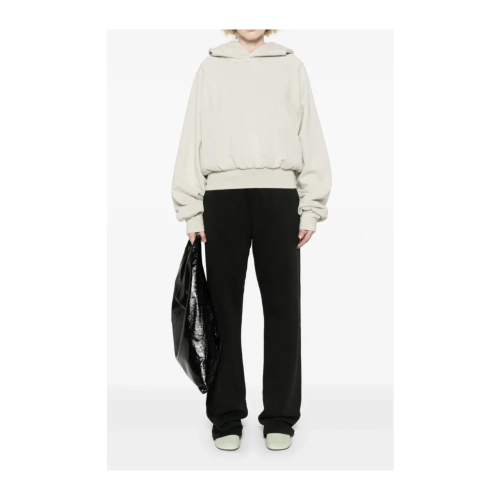 Entire Studios Straight Leg Sweatpant in Soot Black Heren