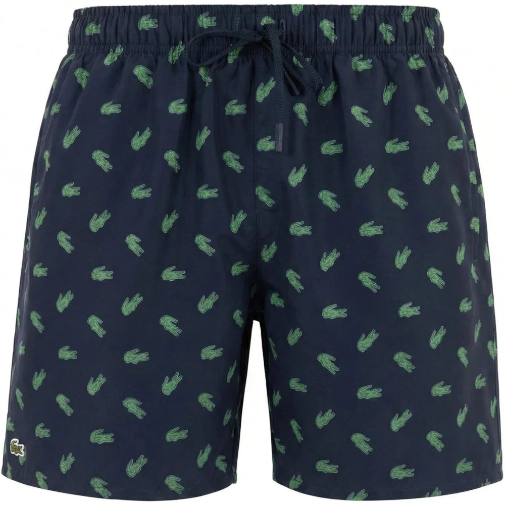 Lacoste Uomo Blu Costumi Da Bagno, L, New,