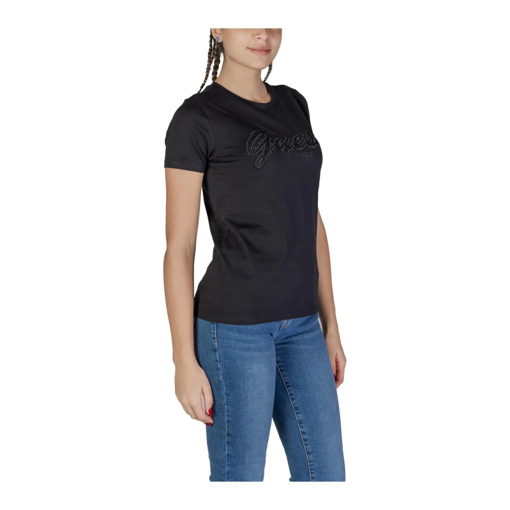 Guess Zwarte Embellished Tee Black Dames