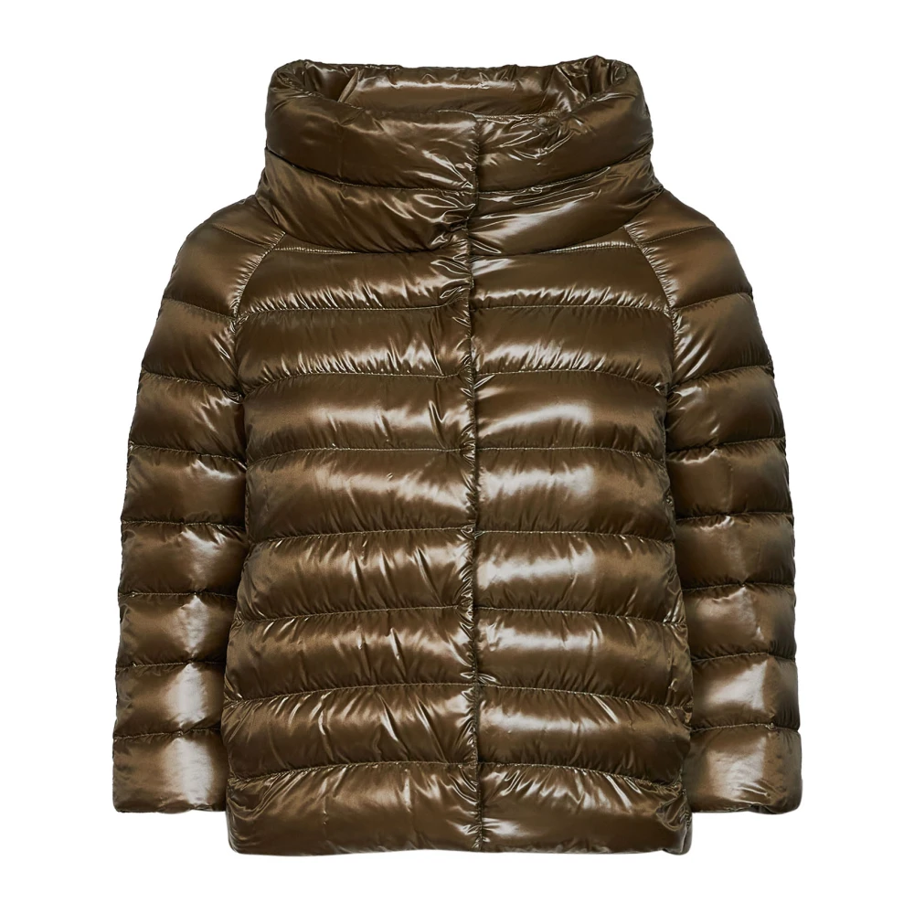 Herno Donna Verde - Sofia Mini Cape - Jackets - Xl
