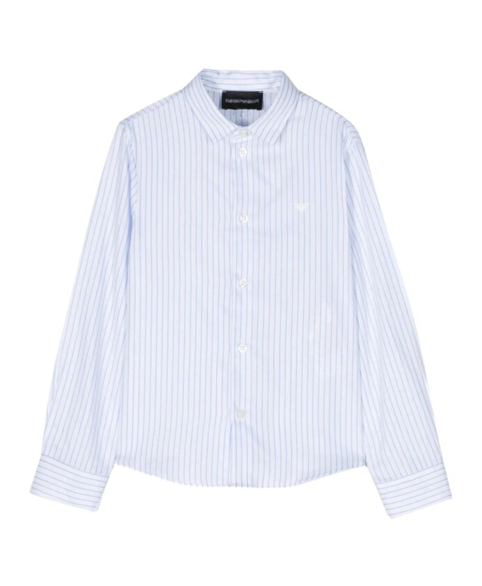 chemise-junior-blanche-a-rayures