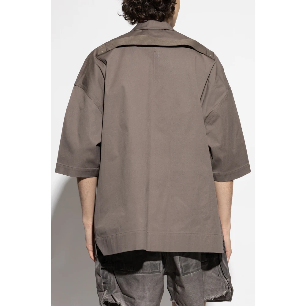 Rick Owens Magnum Tommy Shirt Gray Heren