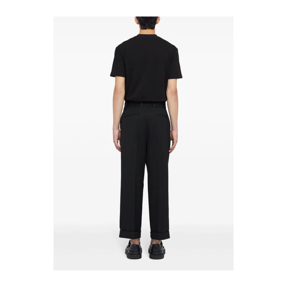 Jil Sander Zwart Zak T-shirt Stijlvolle Casual Shirt Black Heren