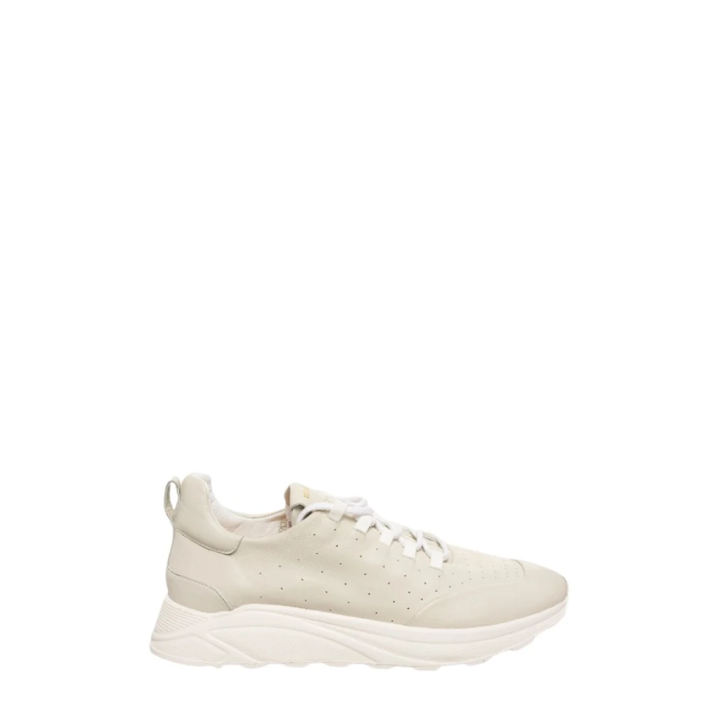 Mara Bini Avena leren sneakers met 5 cm hak Dames Schoenen Beige