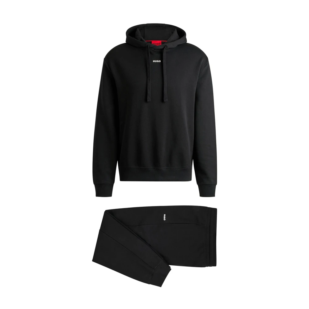 Hugo Boss Sportieve Zwarte Hoodie Black Heren