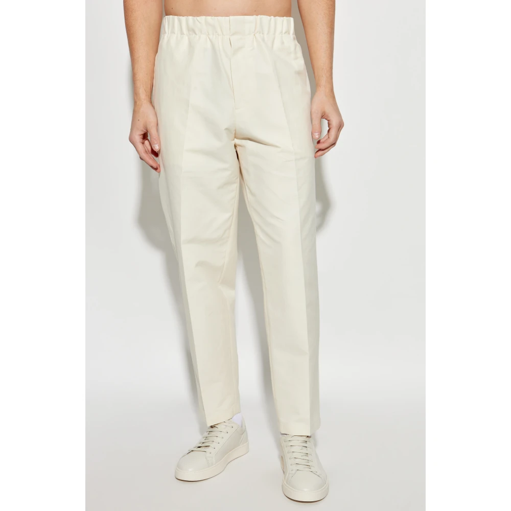 Jil Sander Geplooide broek Beige Heren