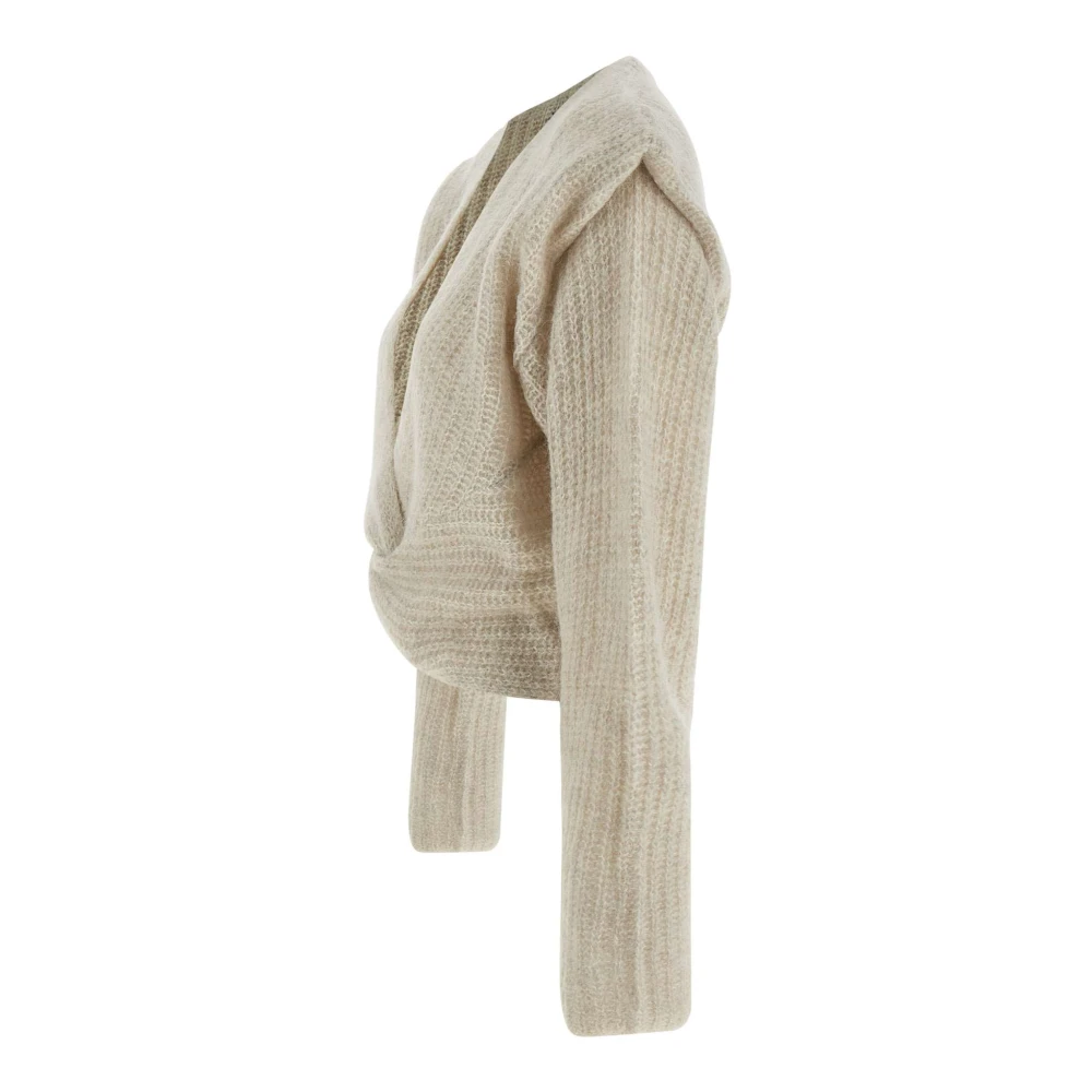 IRO Twisted Alpaca Wool Pullover Beige Dames