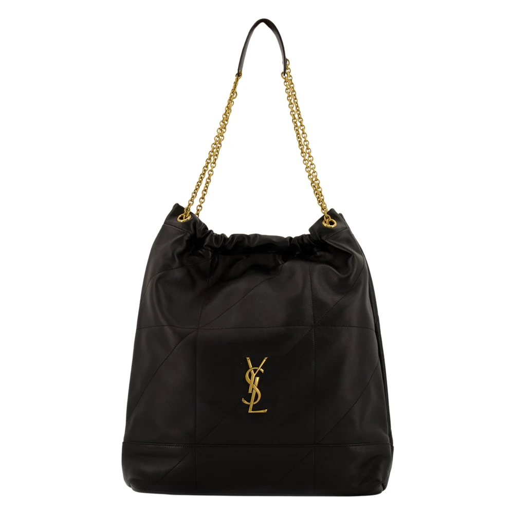 Saint Laurent Women's Black Elegant Leather Shoulder Bag