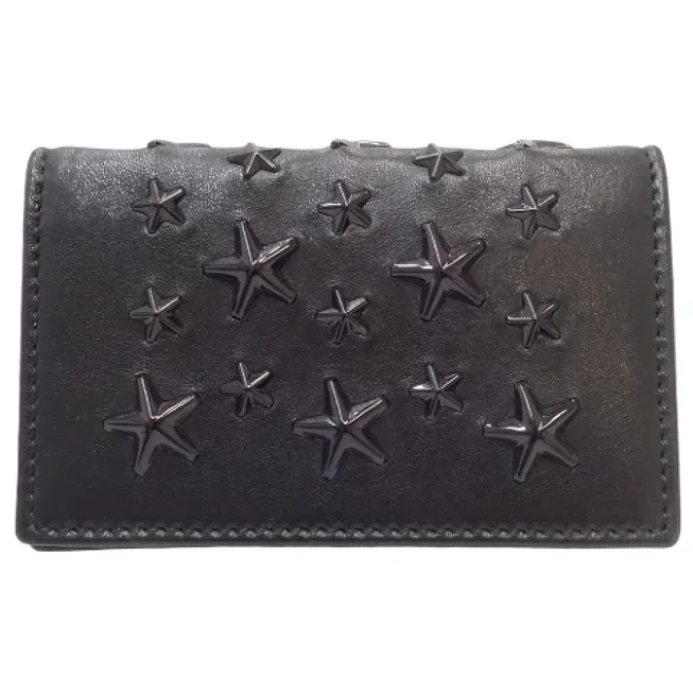 Jimmy Choo Pre-owned Leather wallets Black Dames