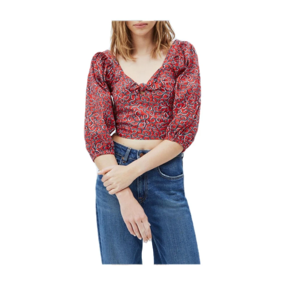 Pepe Jeans Women's Red Blouses - Blouses - L - Blouses & Shirts