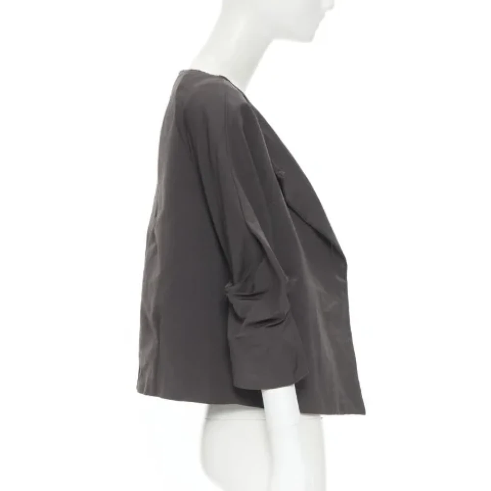 Marni Pre-owned Polyester outerwear Gray Dames