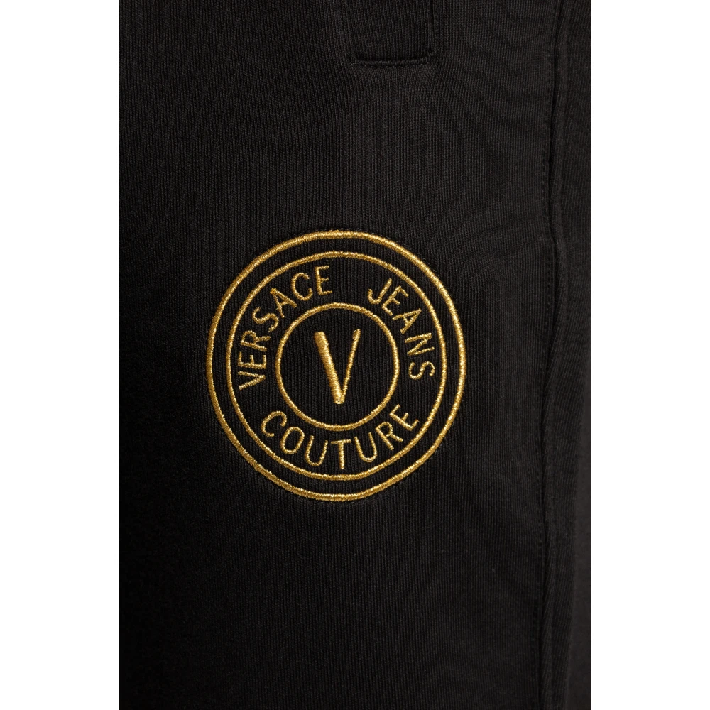 Versace Jeans Couture Sweatpants met logo Black Heren