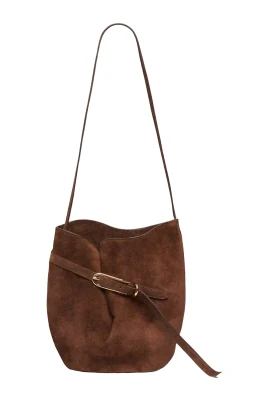 BELTED BUCKET BAG