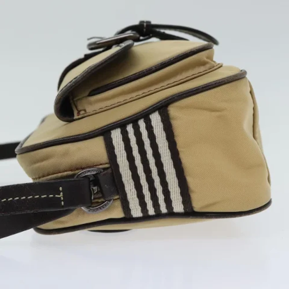 Burberry Vintage Pre-owned Nylon shoulder-bags Beige Dames