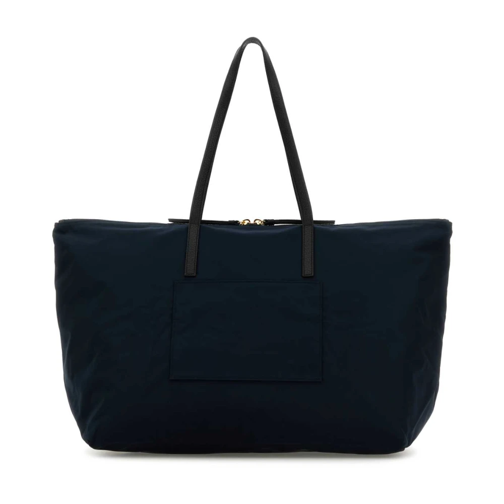 Bally Stijlvolle Navy Blauwe Stoffen Winkelmand Blue Dames