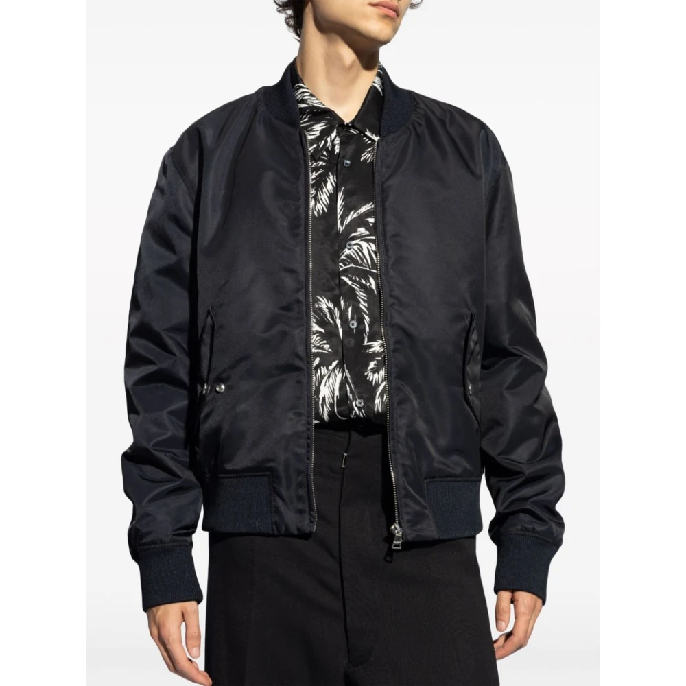 Balmain Zwarte Bomberjack Aw24 Black Heren