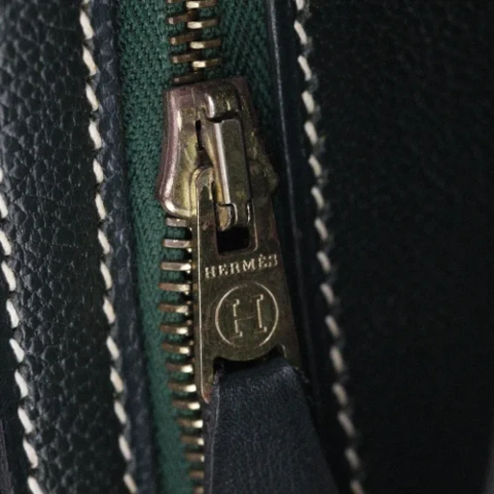 Hermès Vintage Pre-owned Leather handbags Green Dames