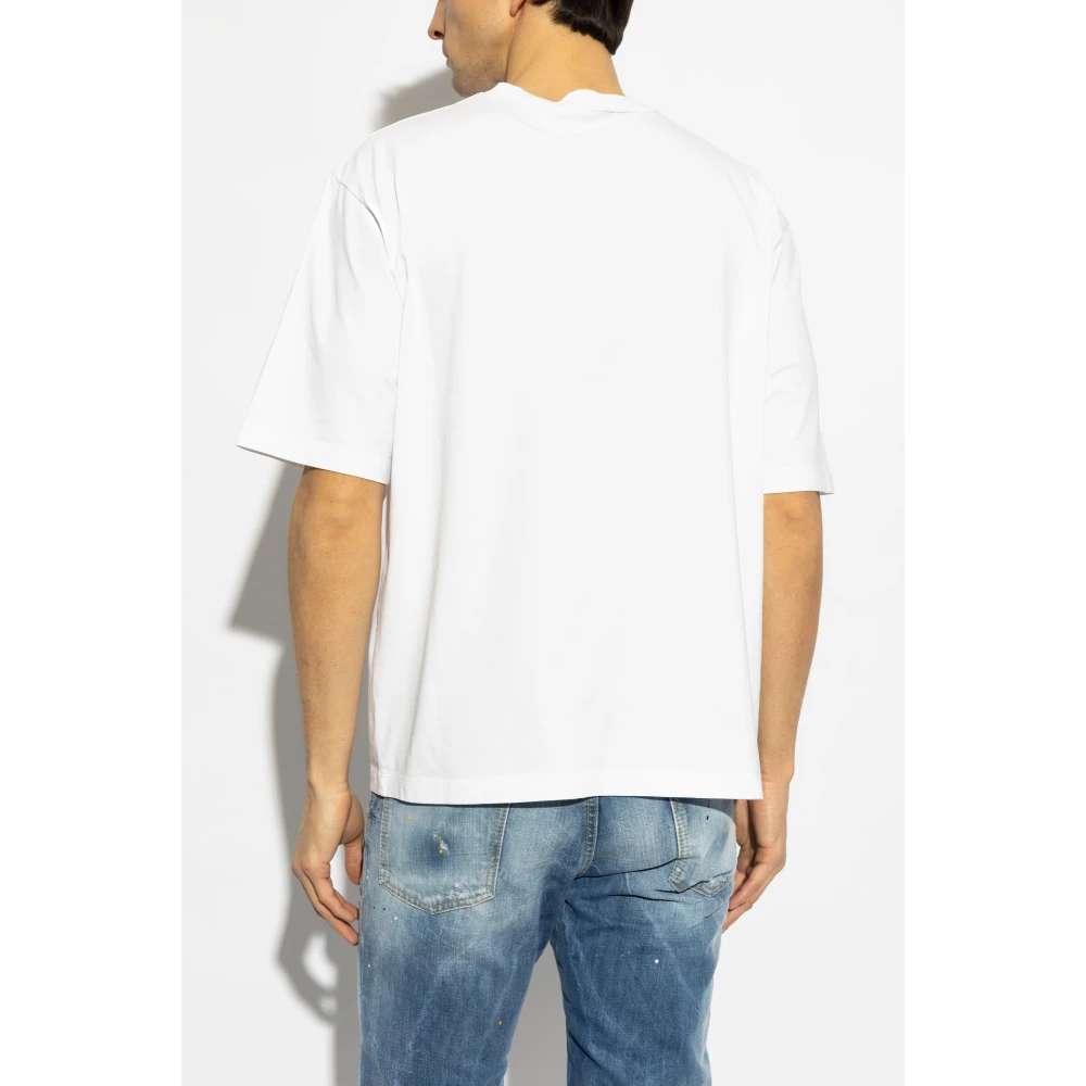 Dsquared2 T-shirt met print White Heren