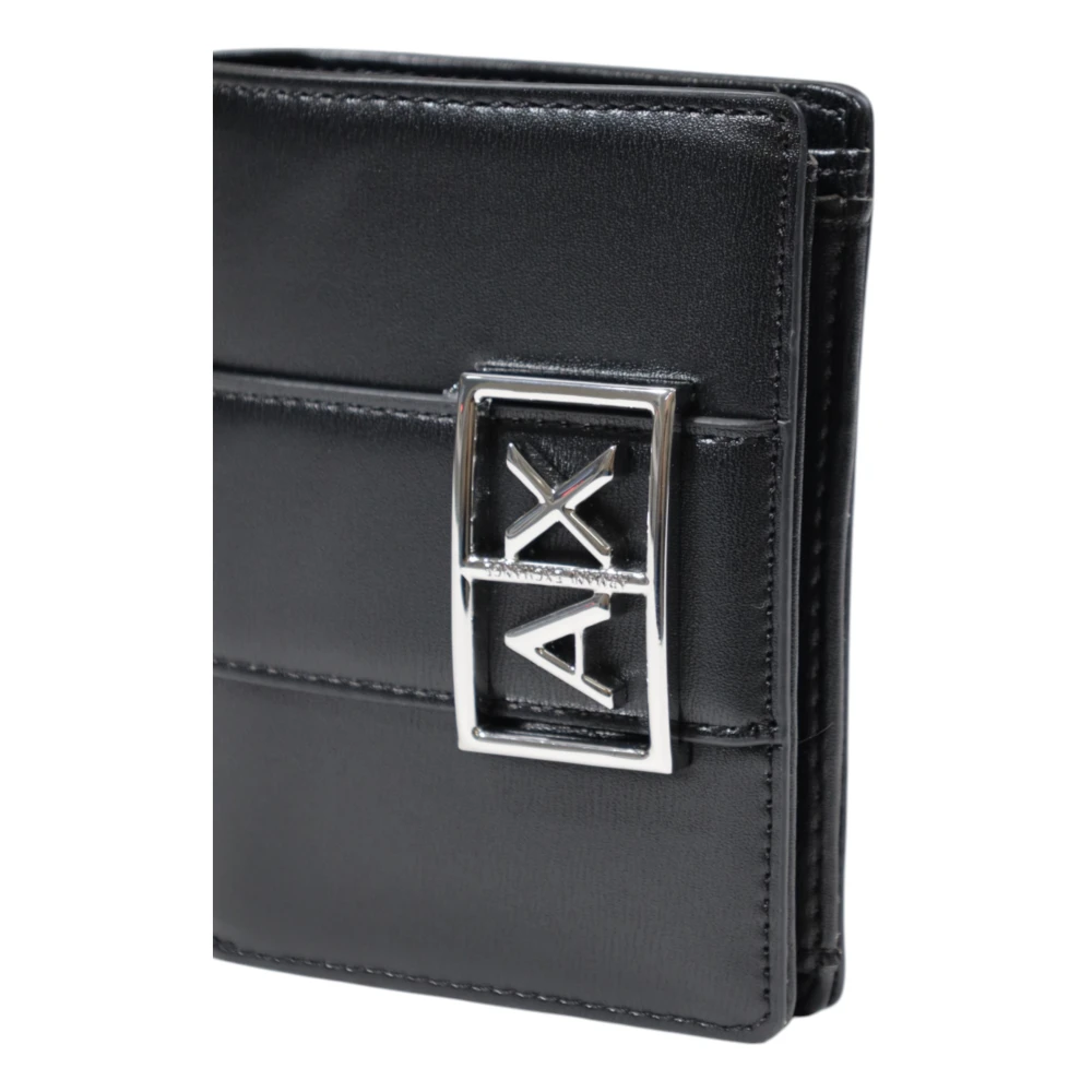 Armani Exchange Kleine portemonnee met ASV-logo Black Dames