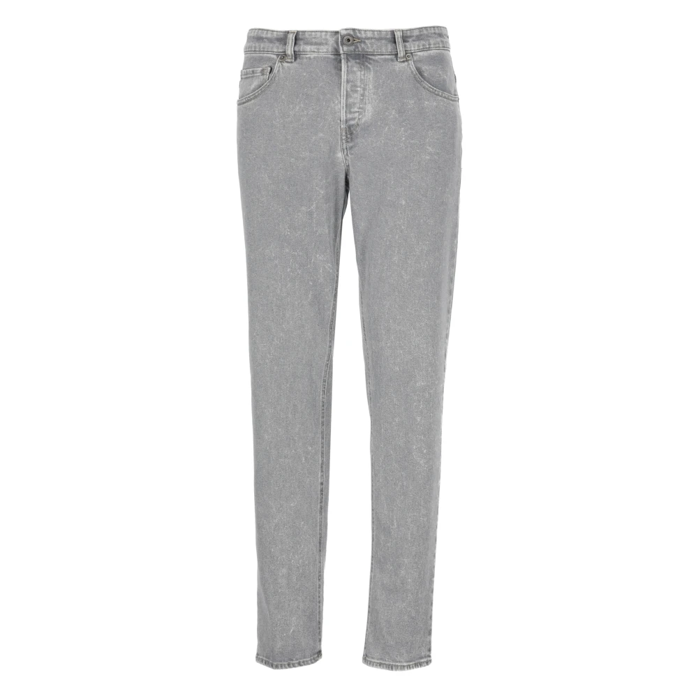 PESERICO Grijze Katoenen Jeans met Riemlussen Gray Heren