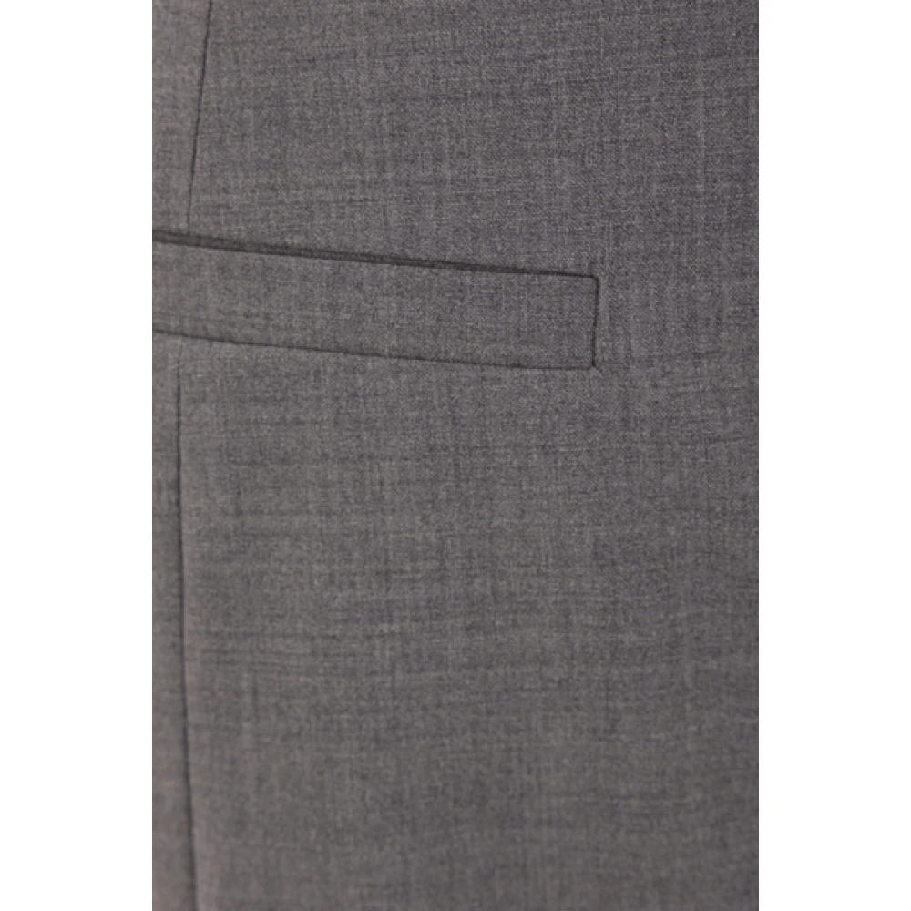 BRUNELLO CUCINELLI Slim Fit Wol Cigarettebroek Gray Dames