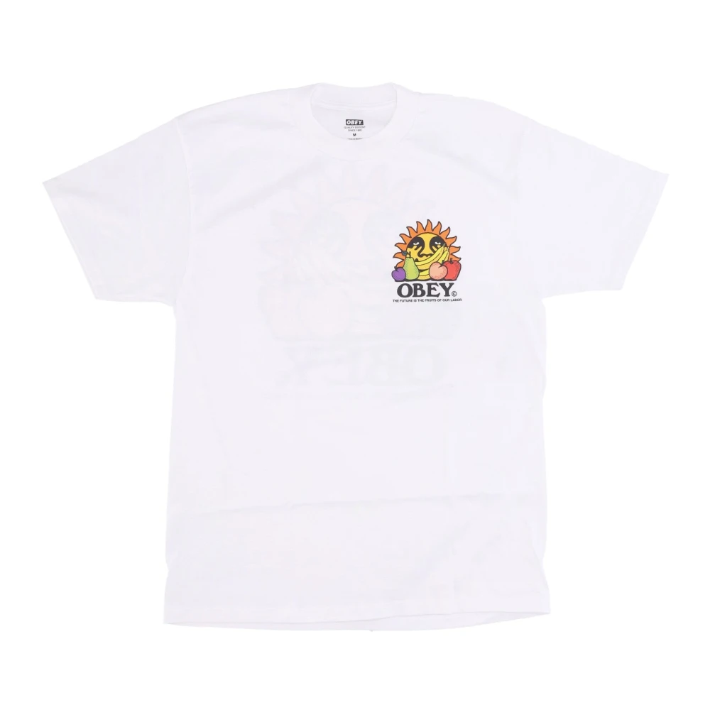 Obey Toekomst Vruchten Arbeid Tee Wit T-shirt White Heren