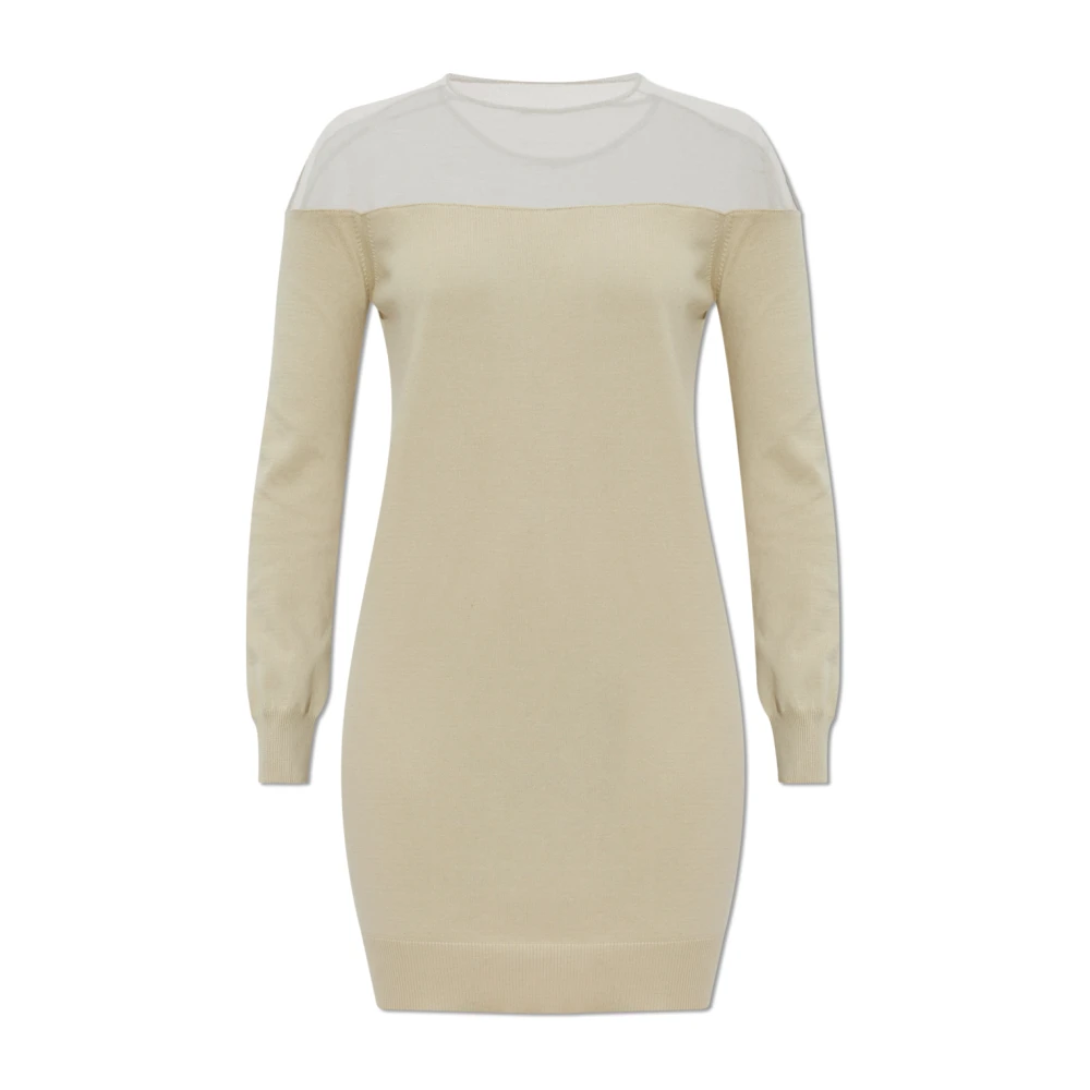Mm6 Maison Margiela Mujer Beige Vestidos, Talla: Xs