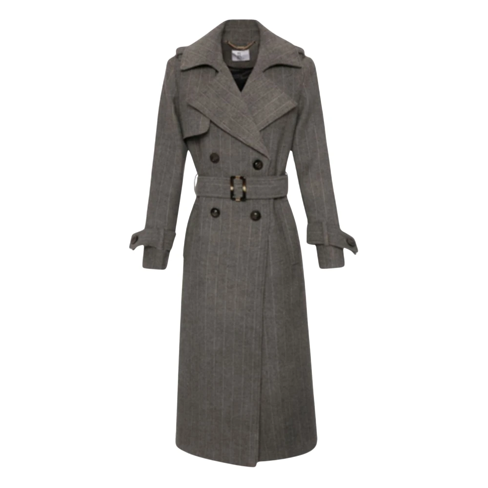 Fracomina Donna Grigio Cappotti, S, New,