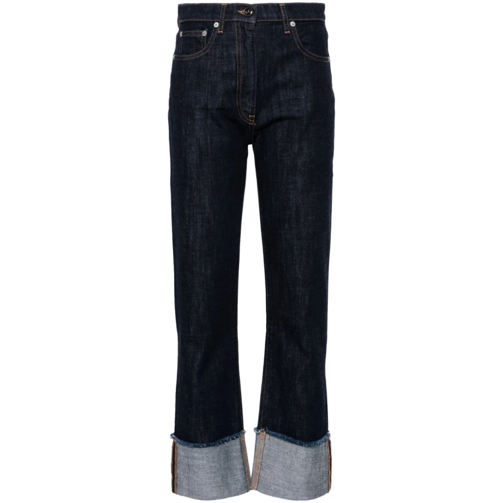 Blå Denim Tapered Leg Jeans