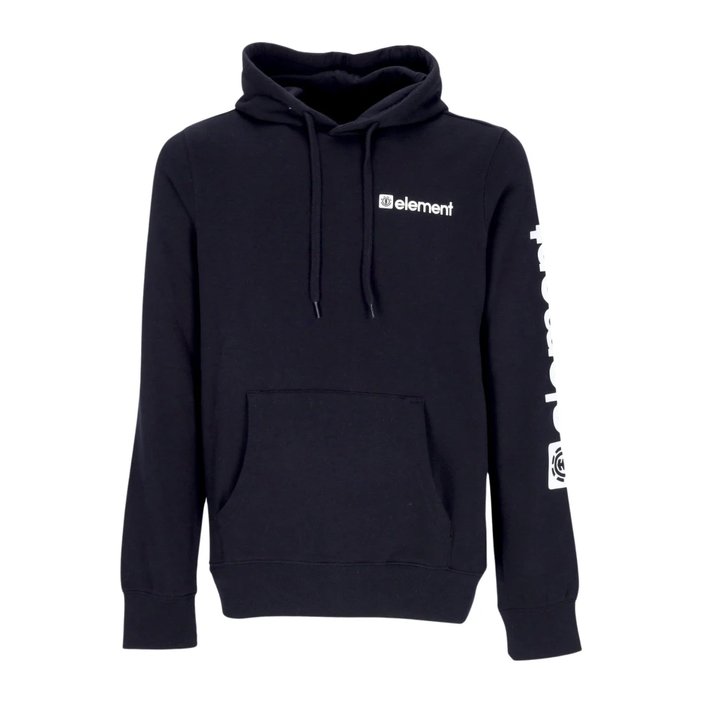 Element Zwarte Hoodie met Kangoeroezak Black Heren