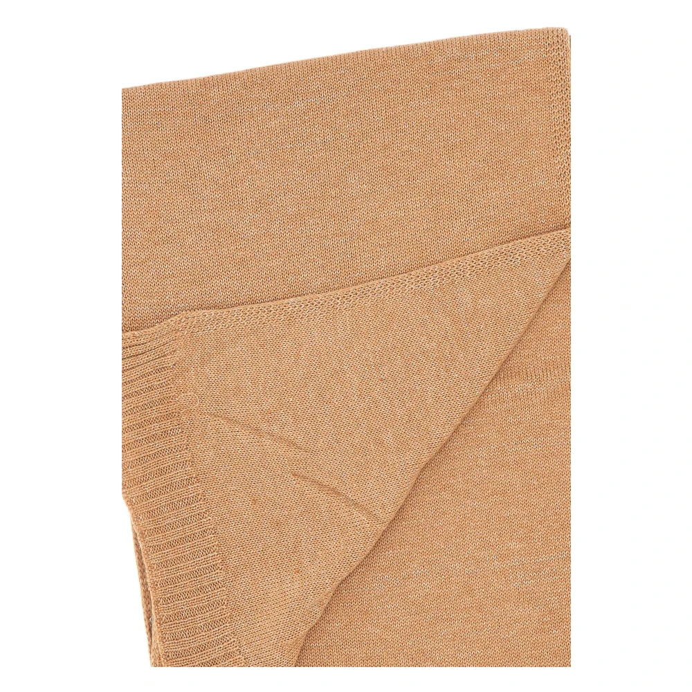 Liu Jo Bruine Wollen Lurex Sjaal Brown Dames