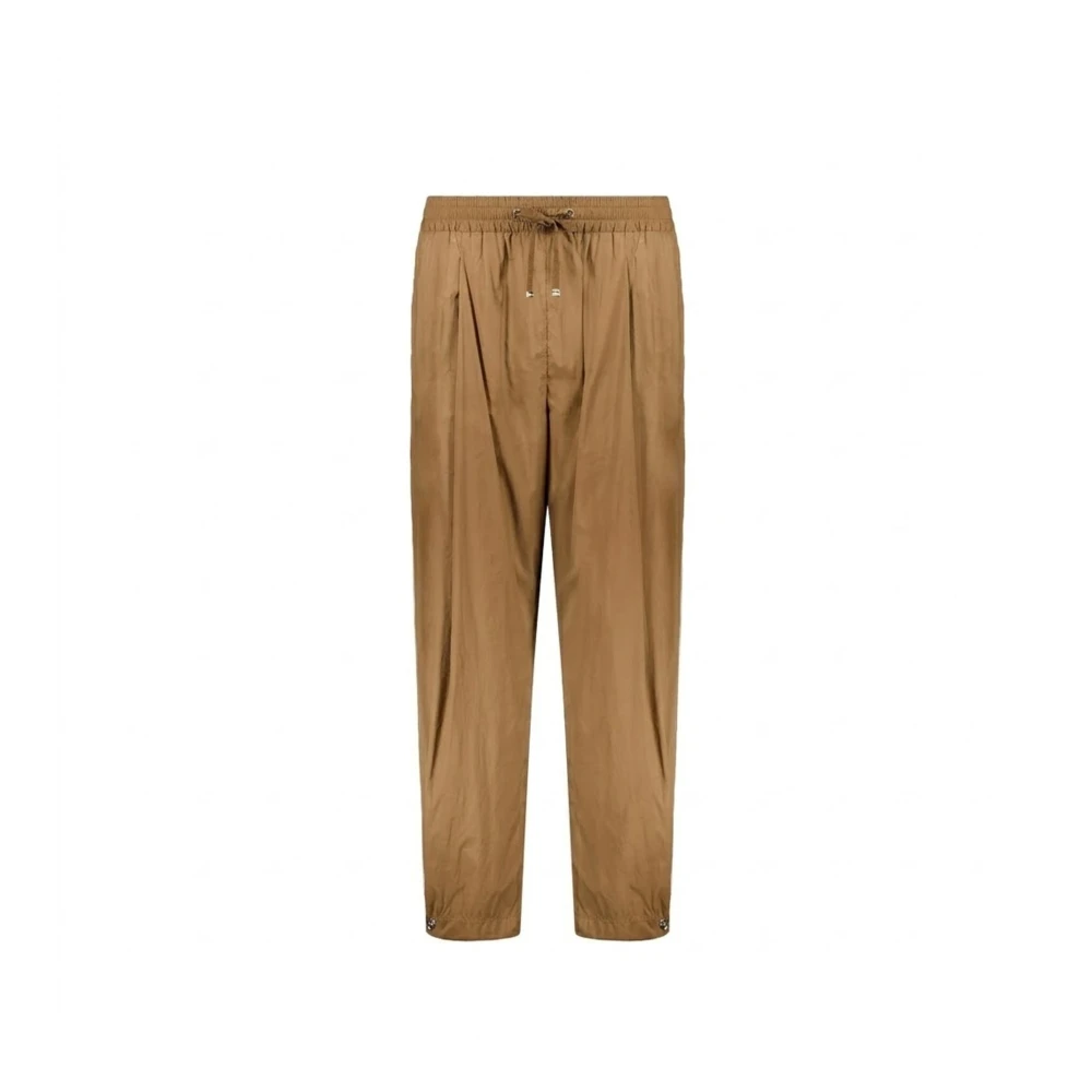 Herno Donna Marrone - Pantaloni Con Coulisse E Vita Elastica - Trousers - S