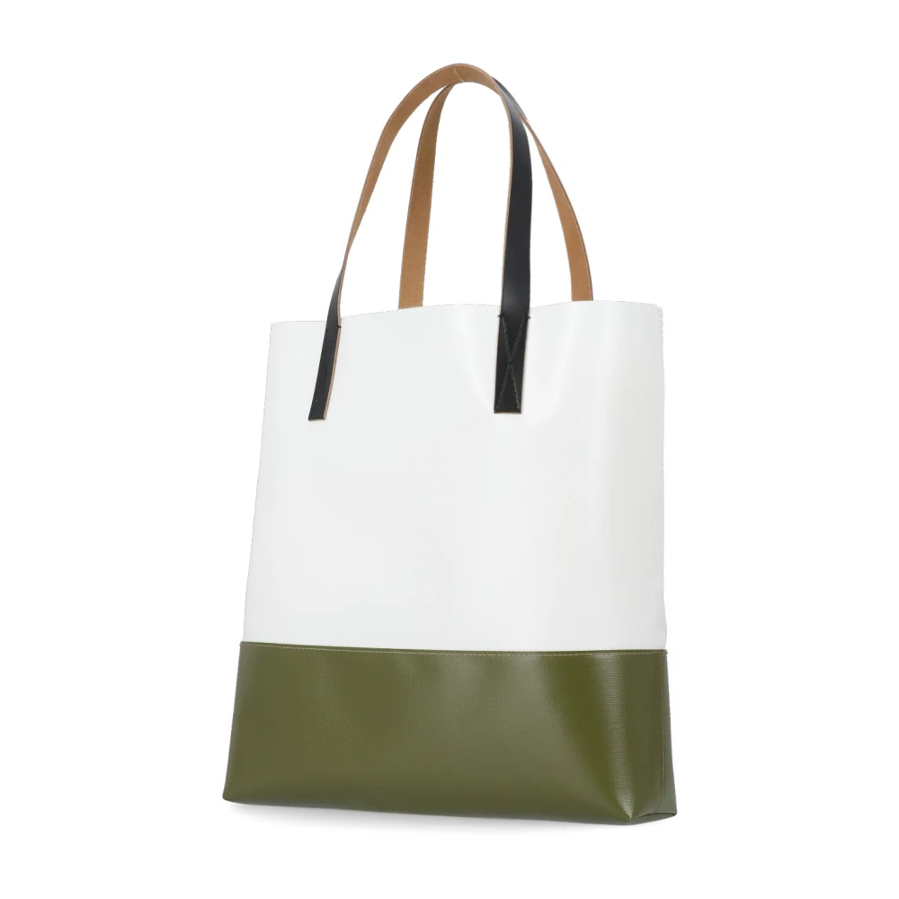 Marni Multikleur Shopper Tas met Contrasterend Logo Multicolor Dames
