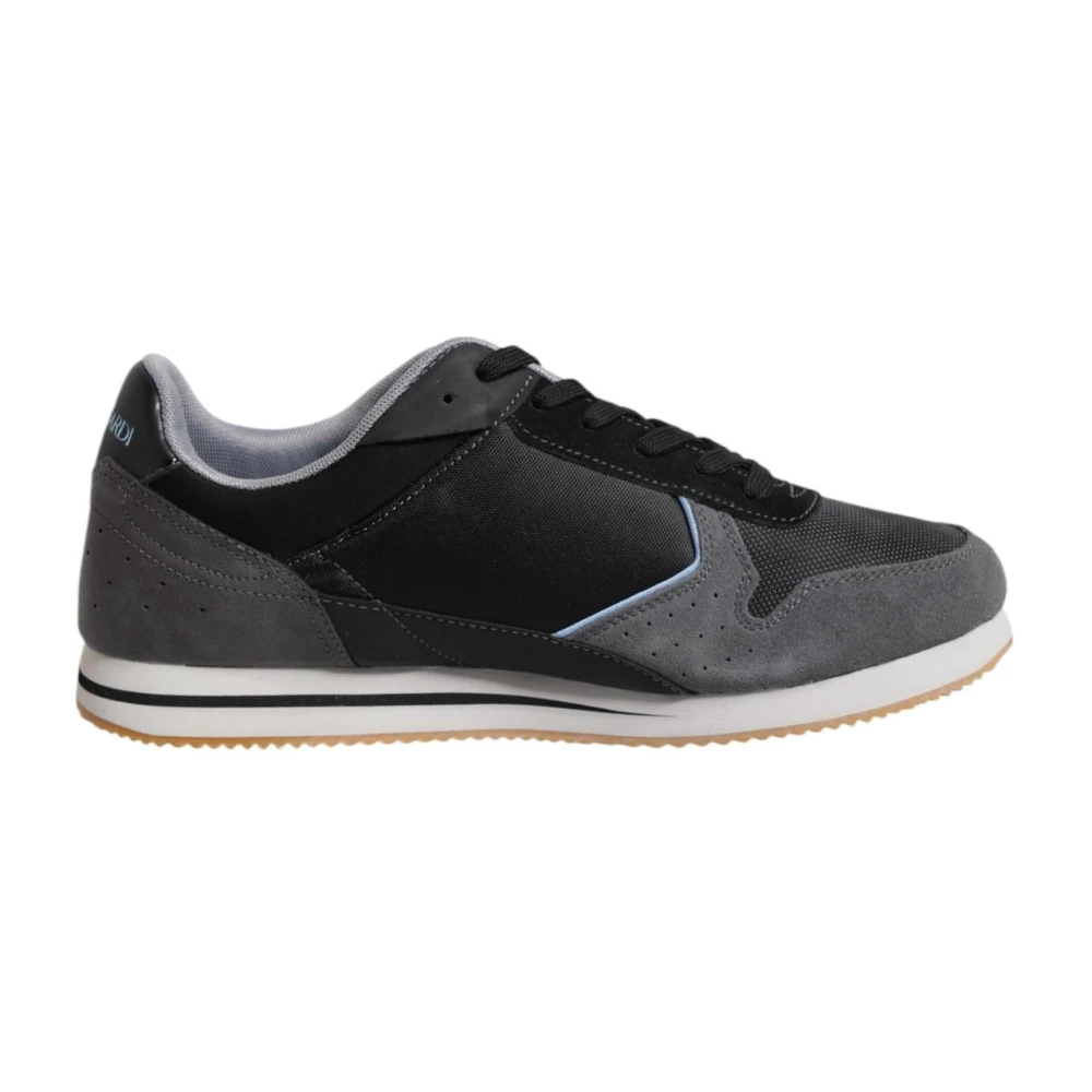 Trussardi Black Gray Lace Up Low Top Casual Sneakers Shoes - EU45/US12 - Image 2
