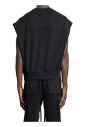 black-honeycomb-knit-sleeveless-vest