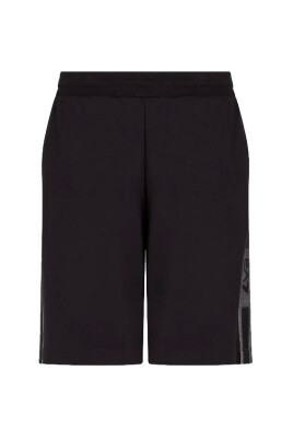 black-cotton-blend-knit-detail-pants