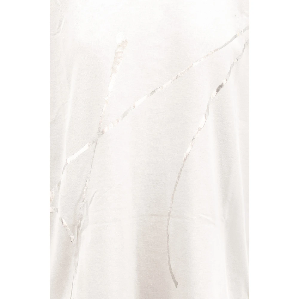 Herno T-shirt met grafische print en ronde hals White Heren